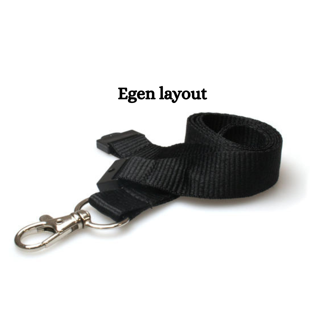 Lanyard med egen logga – skapa en personlig design (15 mm)