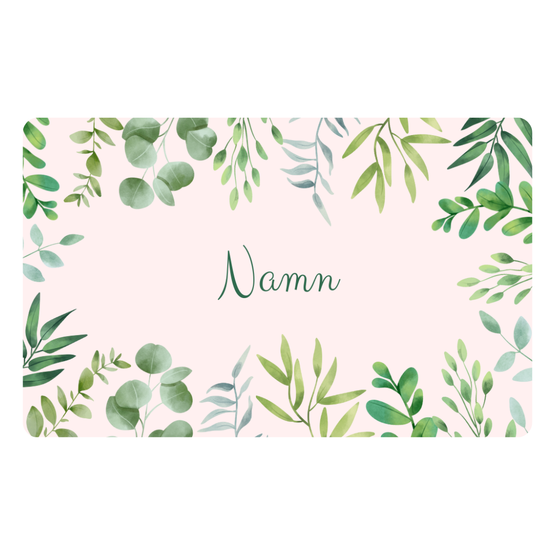 Bordsplaceringskort i plast – Stilren design med personligt namntryck