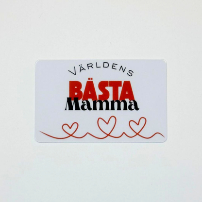 Världens Bästa-kort i plast – En personlig och hållbar gåva till någon du tycker om