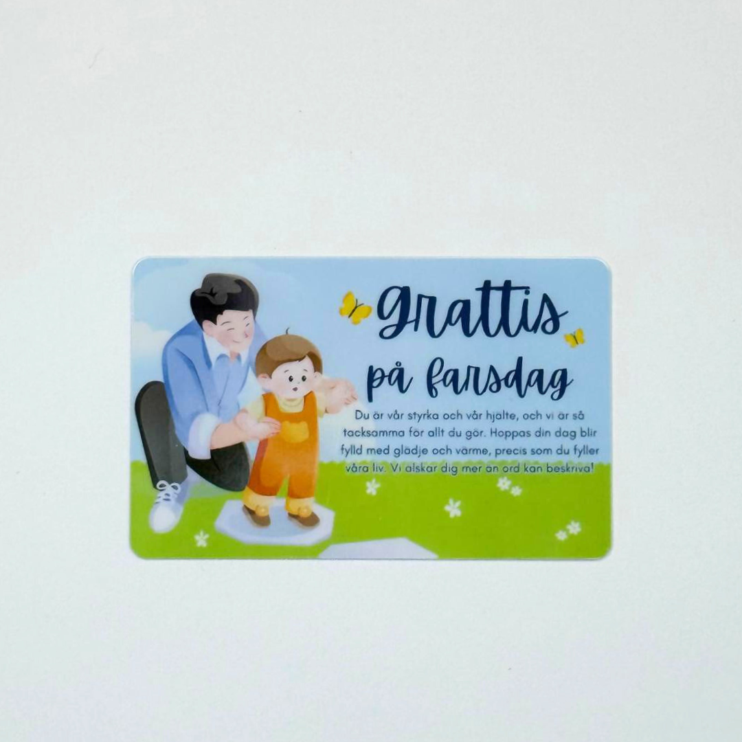 Farsdagskort i plast – En elegant hyllning till världens bästa pappa