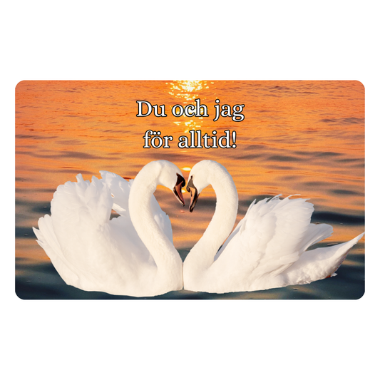 Alla hjärtans dags plastkort – Du och jag för alltid