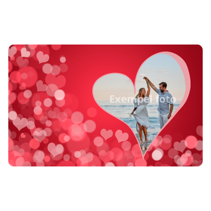Alla hjärtans dags plastkort – Personligt kort med eget foto