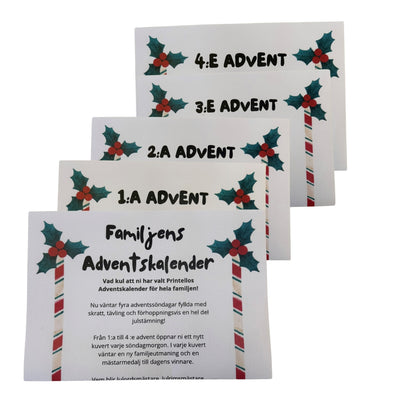 Adventskalender för hela familjen – 4 roliga familjeutmaningar