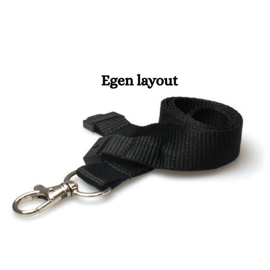 Lanyard med egen logga – skapa en personlig design (15 mm)