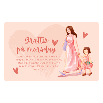 Morsdagskort i plast – En elegant hyllning till världens bästa mamma