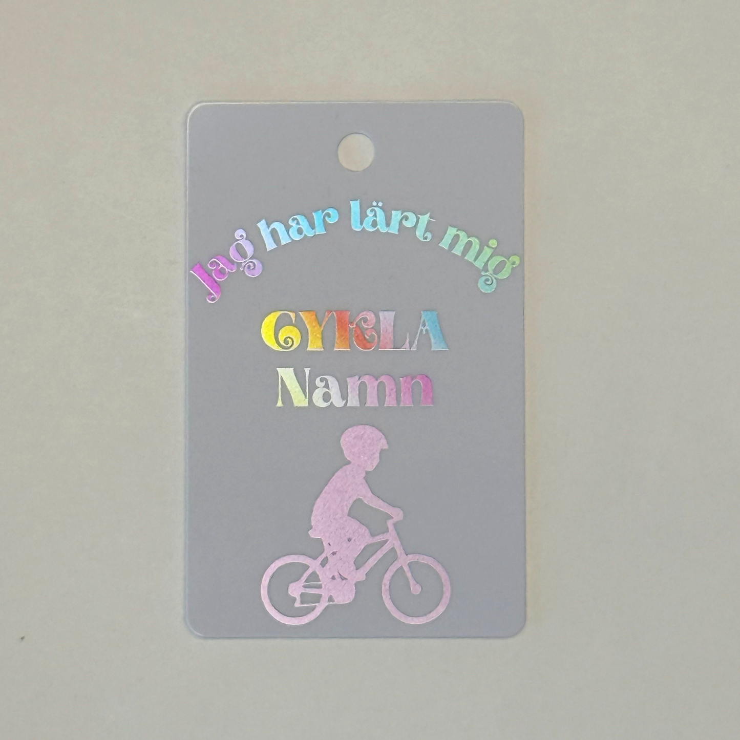 Medalj i plast - Jag har lärt mig cykla