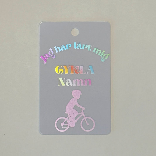 Medalj i plast - Jag har lärt mig cykla