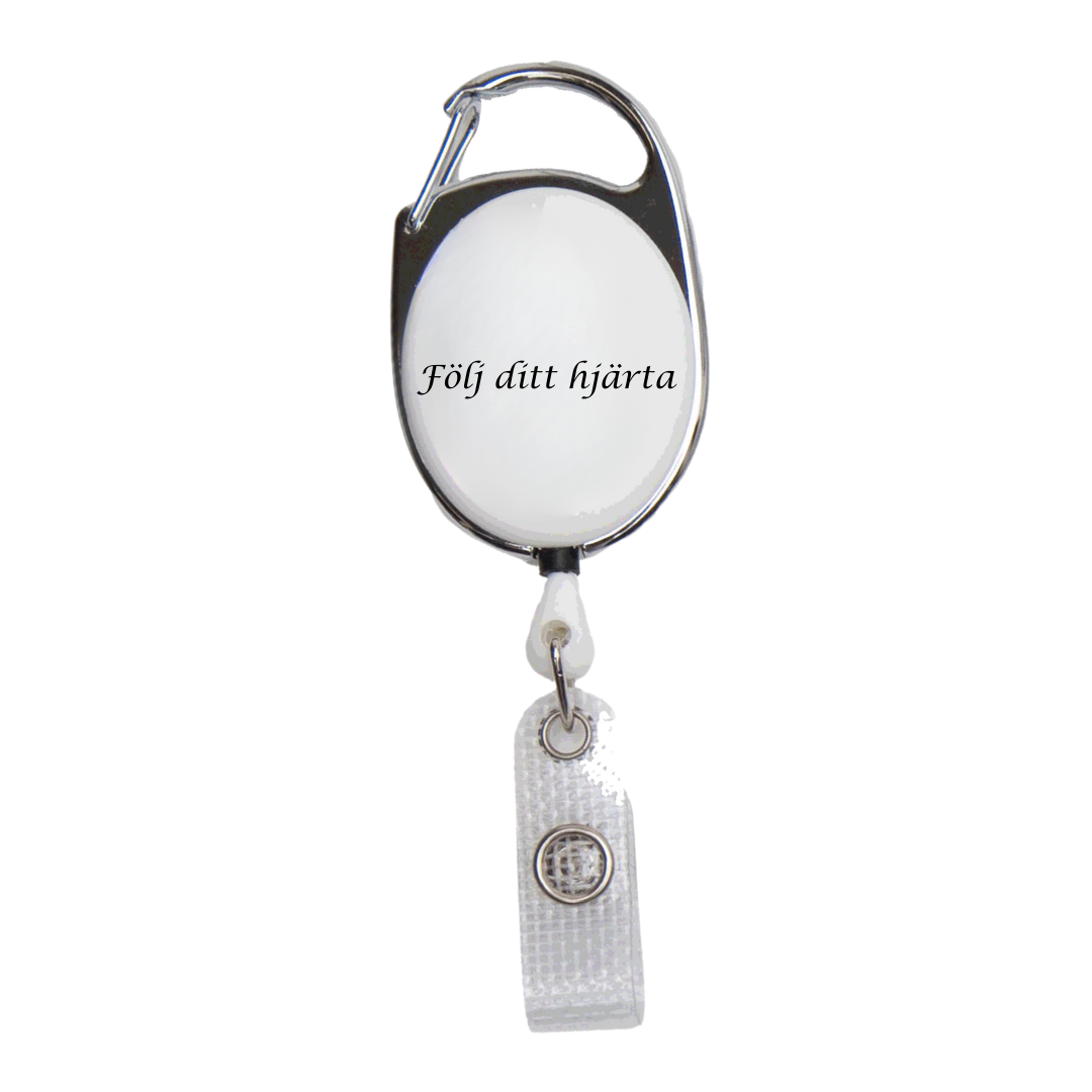 Jojo för nycklar med svensk text – praktisk och stilren design