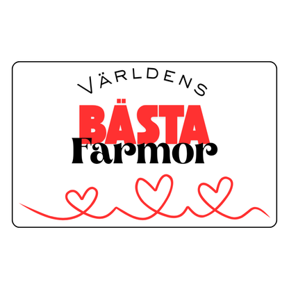 Världens Bästa-kort i plast – En personlig och hållbar gåva till någon du tycker om