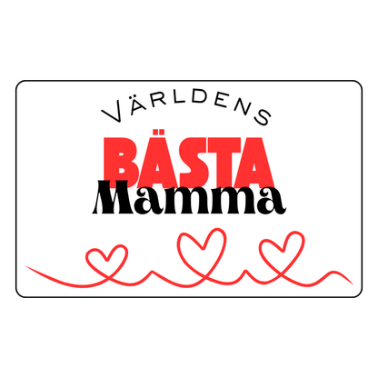 Världens Bästa-kort i plast – En personlig och hållbar gåva till någon du tycker om