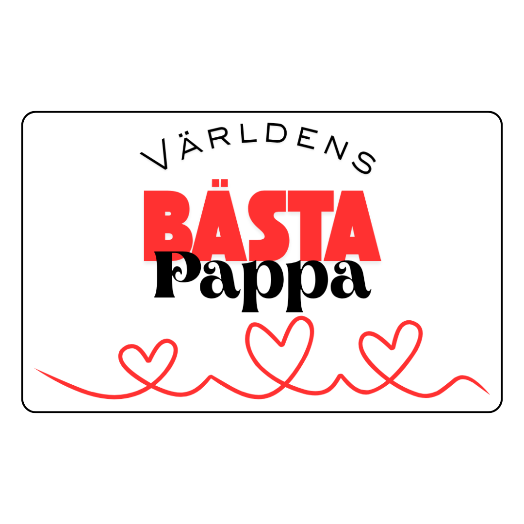 Världens Bästa-kort i plast – En personlig och hållbar gåva till någon du tycker om