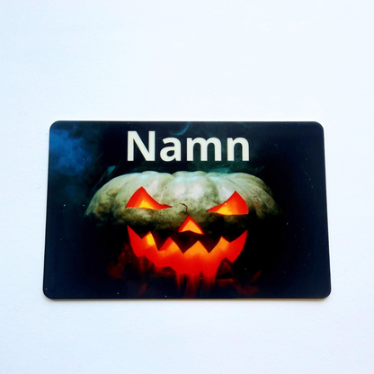 Halloween bordsplaceringskort – Personligt plastkort med namn