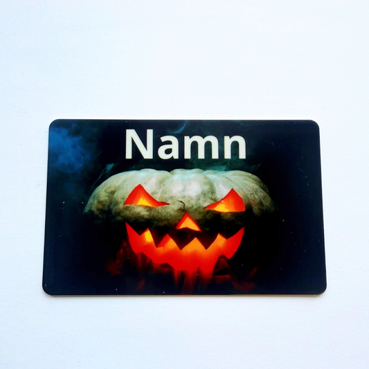 Halloween bordsplaceringskort – Personligt plastkort med namn
