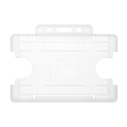 Korthållare Transparent Enkelsidig BioBadge – Liggande