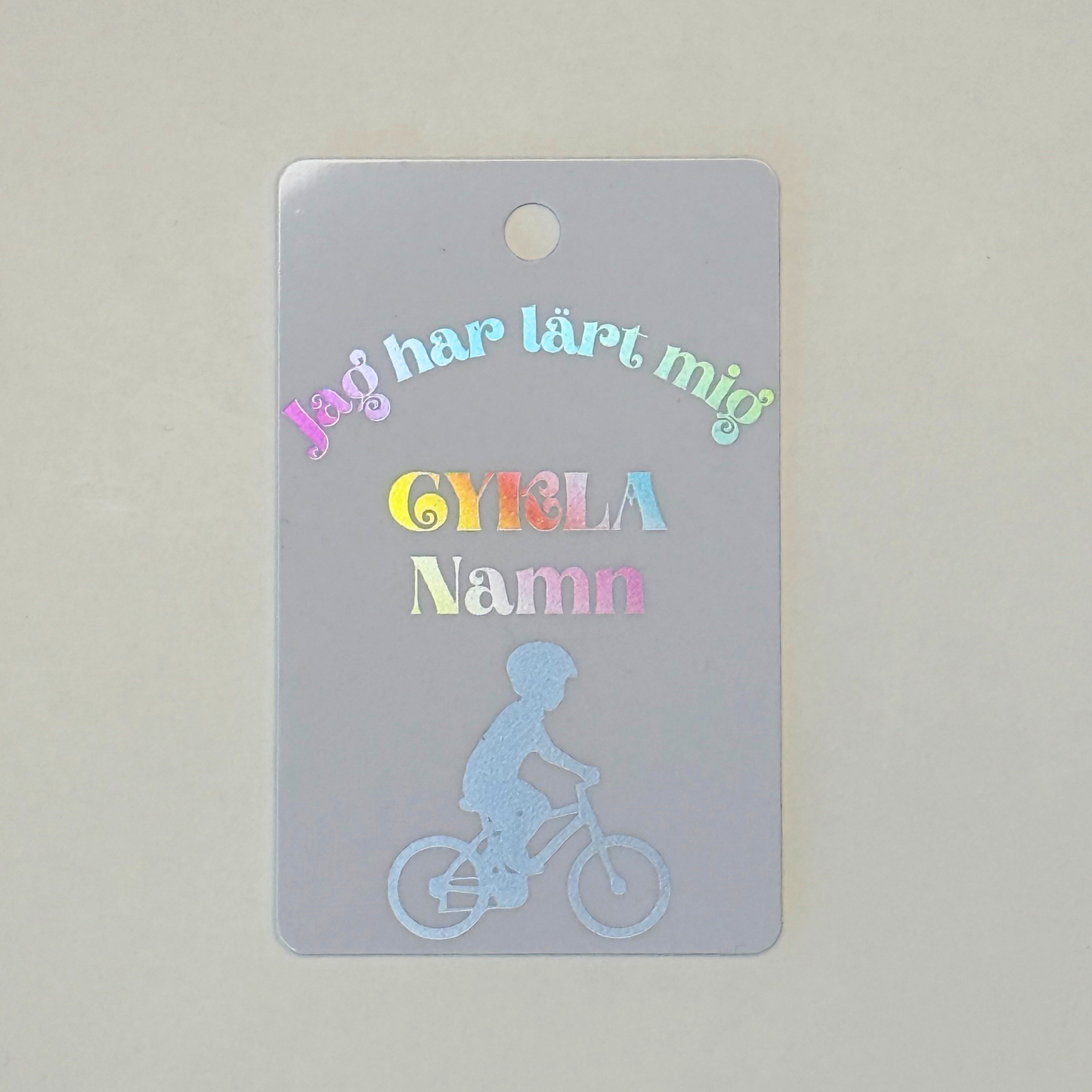 Medalj i plast - Jag har lärt mig cykla