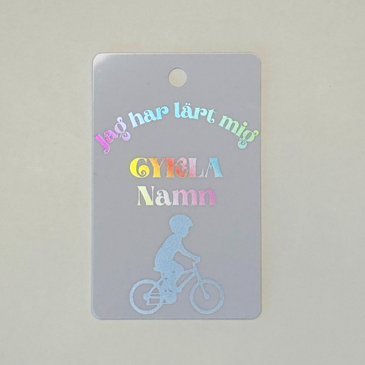 Medalj i plast - Jag har lärt mig cykla