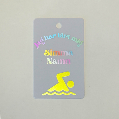 Medalj i plast - Jag har lärt mig simma