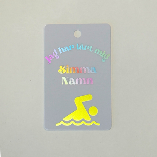 Medalj i plast - Jag har lärt mig simma
