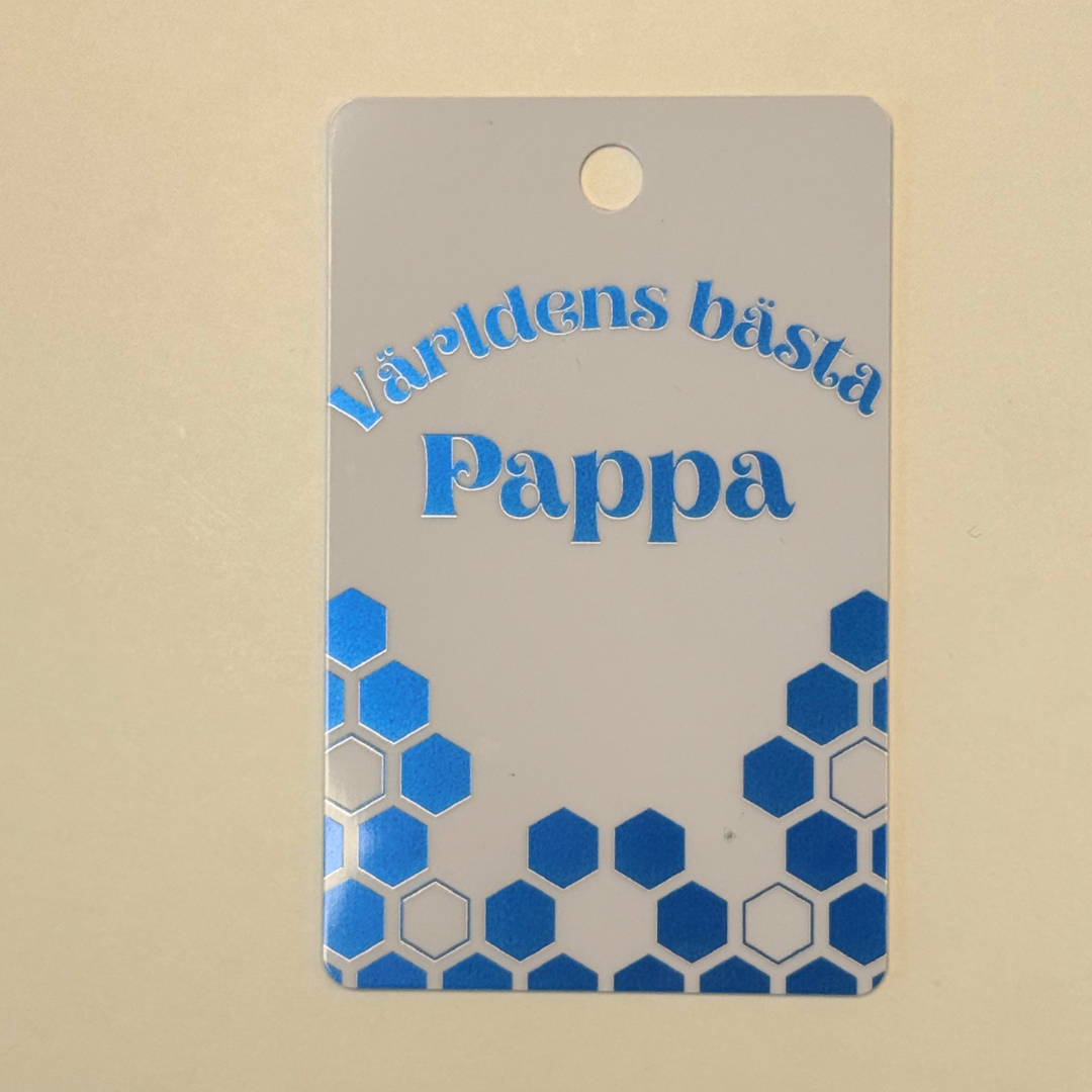 Världens bästa pappa – Plastkort med flera motiv