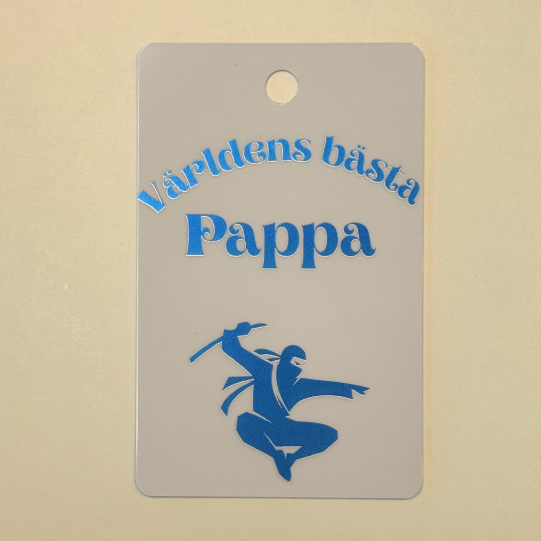 Världens bästa pappa – Plastkort med flera motiv