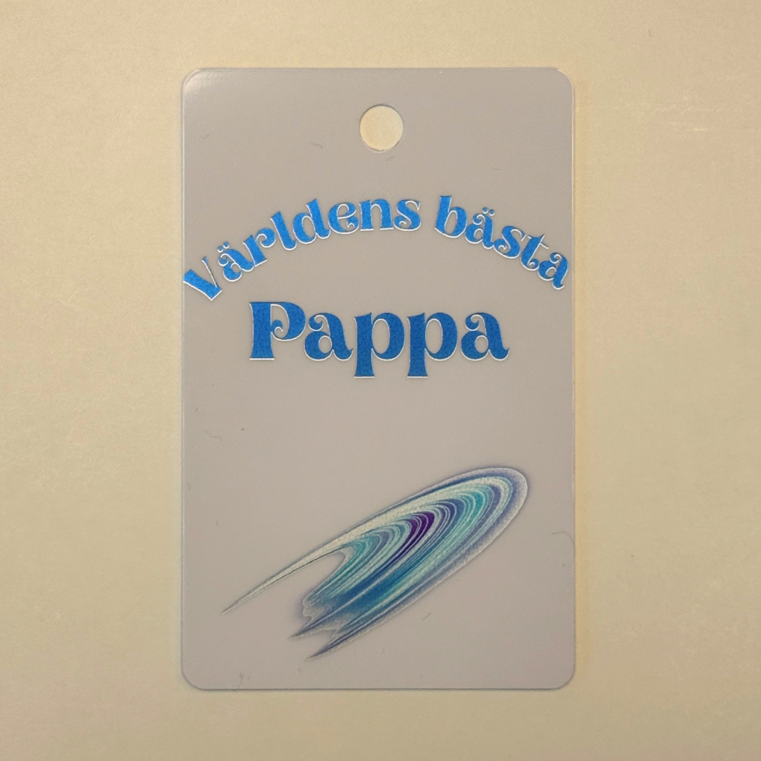 Världens bästa pappa – Plastkort med flera motiv